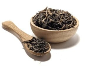 black tea leaves