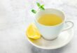 green tea with lemon