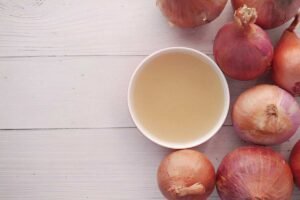 onion juice for grey hair