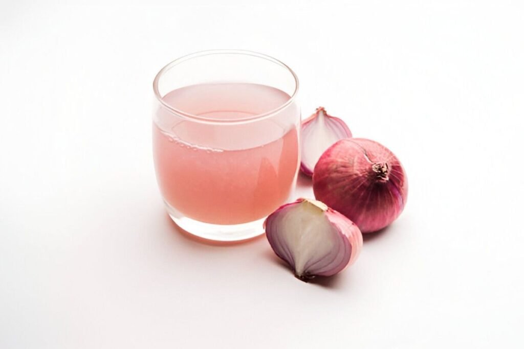 onion juice for hair overnight