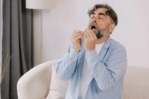 sneezing