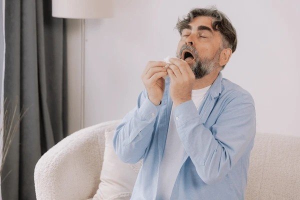 sneezing